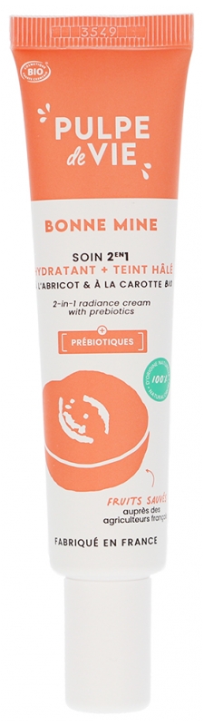 Pulpe de Vie Bonne Mine Soin 2en1 Hydratant à l'Abricot 40 ml