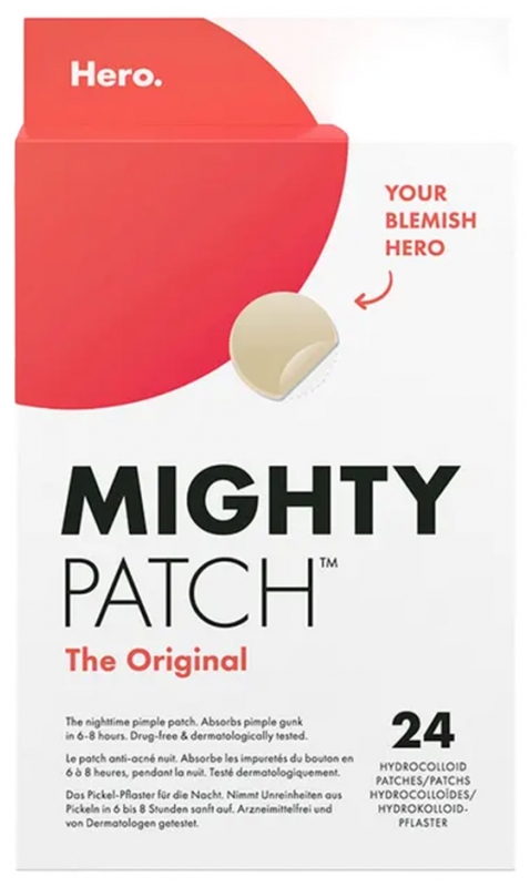 Hero Mighty Patch Original Patchs de Nuit Anti-Acné 24 Patchs Hydrocolloïdes
