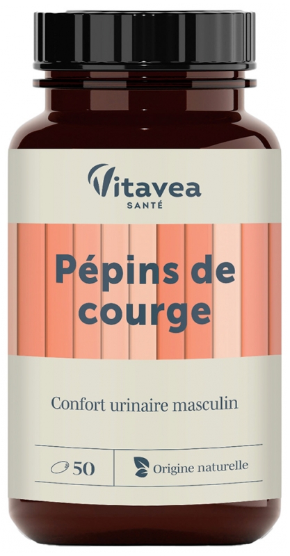 Vitavea Pépins de Courge Confort Urinaire Masculin 50 Capsules