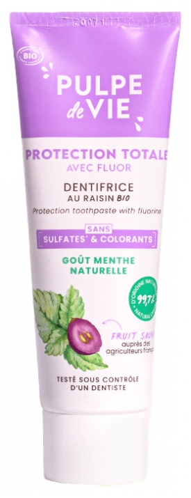 Pulpe de Vie Dentifrice Protection Goût Menthe Bio 75 ml