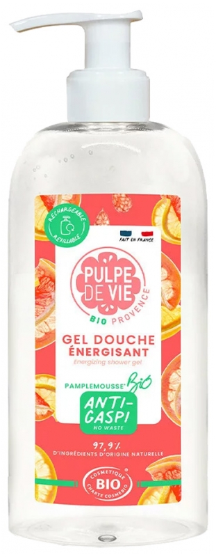 Pulpe de Vie Gel Douche Énergisant Pamplemousse Bio 400 ml 1