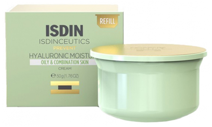 Isdin Isdinceutics Prevent Hyaluronic Moisture Peaux Grasses et Mixtes Recharge 50 g