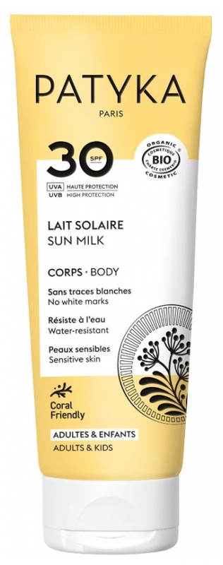 PATYKA Lait Solaire Corps SPF30 Bio 100 ml