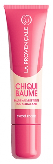 La Provençale Bio Chiqui Baume à Lèvres Teinté 10 ml - Teinte : 03 Rosé Piscine