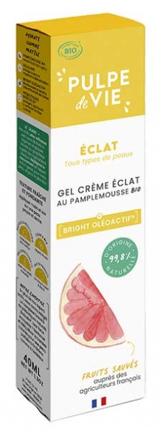 Pulpe de Vie Éclat Gel Crème Pamplemousse Bio 40 ml 1