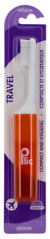 Plic Dental Travel Brosse à Dents de Voyage Medium