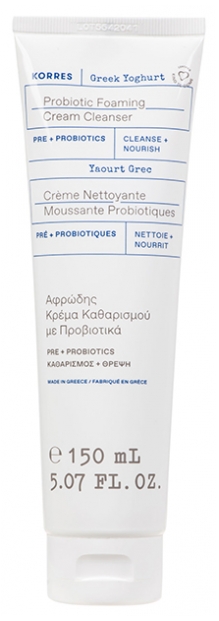 Korres Yaourt Grec Crème Nettoyante Moussante Probiotiques 150 ml 1