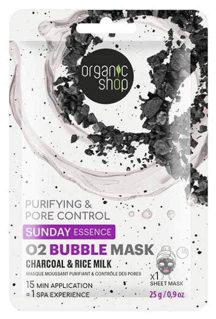 Organic Shop Sunday Essence Masque Moussant Purifiant & Contrôle des Pores