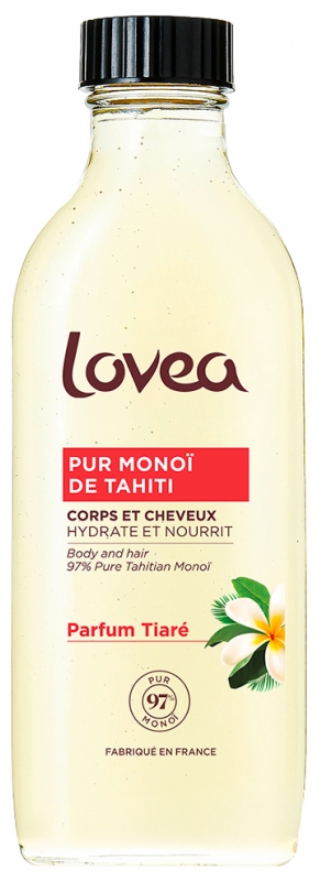 Lovea Pur Monoï de Tahiti Tiaré Corps et Cheveux 100 ml