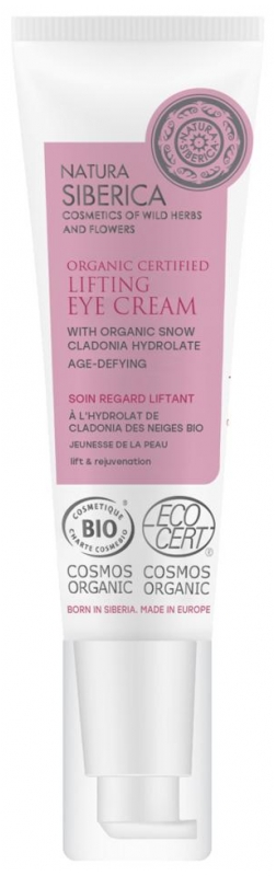 Natura Siberica Jeunesse de la Peau Soin Regard Liftant Bio 30 ml (à consommer de préférence avant le 01/09/2026)